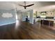Expansive living area with open layout and a modern kitchen at 514 Cedar Woods Dr, Oldsmar, FL 34677