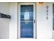 Front door featuring decorative glass, screen, and black mail box at 9915 39Th N St # 3, Pinellas Park, FL 33782