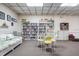 Relaxing reading room with comfortable seating options, a table and a library with a wide selection of books at 1235 S Highland Ave # 1-204, Clearwater, FL 33756