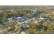 Scenic aerial perspective of a residential neighborhood featuring tree-lined streets and diverse housing at 1515 W Lambright St, Tampa, FL 33604