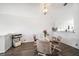 Bright dining area with a marble table and wood floors at 18 Crescent S Pl, St Petersburg, FL 33711