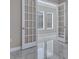 Office featuring French doors, marble tile floors, and neutral walls, creating a bright workspace at 33759 Ocean Spray Ln, Wesley Chapel, FL 33543