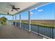 Expansive balcony with stunning views of the water, wetlands and abundant nature at 344A Bay St, Palm Harbor, FL 34683