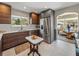 Modern kitchen with stainless appliances, sleek cabinets, and open access to the backyard at 524 Park S St, St Petersburg, FL 33707