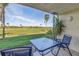 Relaxing outdoor seating area overlooking the meticulously maintained golf course at 6181 Bahia Del Mar Blvd # 112, St Petersburg, FL 33715