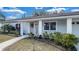 Close up of house entrance and front yard landscaping at 1316 W Hiawatha St, Tampa, FL 33604