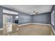 View of a spacious living room with sleek tiled floors at 1316 W Hiawatha St, Tampa, FL 33604