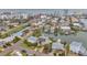 Overview of a coastal neighborhood with canal access, waterfront homes, and city views, perfect for boaters and water enthusiasts at 17404 1St E St, Redington Shores, FL 33708