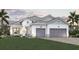 Charming one-story home with a two-car garage, well-manicured lawn, and beautiful landscaping at 17976 Foxtail Loop, Venice, FL 34293