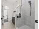 Modern bathroom with glass shower, sleek fixtures, and elegant tile work at 1843 Bayou Grande Ne Blvd, St Petersburg, FL 33703