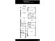 Floor plan features four bedrooms, three bathrooms, a flex room, an open kitchen, and an extended lanai at 3714 109Th Street East, Palmetto, FL 34221