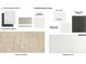 Interior selections showcasing cabinet colors, backsplash, counter tops, flooring, paint, and bath tile at 3714 109Th Street East, Palmetto, FL 34221