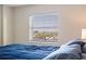 Bedroom view showcasing bright window with exterior views of a city and the ocean at 400 64Th Ave # 1108, St Pete Beach, FL 33706