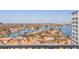 Scenic water view of the surrounding neighborhood from the condo's balcony at 400 64Th Ave # 1108, St Pete Beach, FL 33706