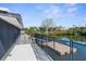 Waterfront backyard with dock and canal views at 4390 6Th Isle Dr, Hernando Beach, FL 34607