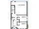 Detailed floor plan of a home featuring two bedrooms, a garage, bathroom and entry way at 4717 W Mccoy St # 18, Tampa, FL 33616