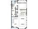 Floorplan showing the layout of the second floor with a Gathering room, kitchen and owner's retreat at 4717 W Mccoy St # 18, Tampa, FL 33616