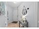 Inviting entryway features neutral walls, decor, and a decorative mirror, offering a welcoming first impression at 5100 Burchette Rd # 1606, Tampa, FL 33647