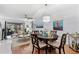 Open-concept floor plan with a ceiling fan, providing seamless flow between living, dining, and relaxing at 5100 Burchette Rd # 1606, Tampa, FL 33647