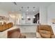Spacious kitchen bar area overlooking the living room, perfect for casual dining and entertaining at 8421 Pine River Rd, Tampa, FL 33637