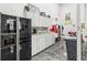 Garage area features modern appliances, ample counter space, and storage cabinets at 920 E Lake Dr, Tarpon Springs, FL 34688
