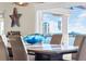 Bright dining room featuring water views from the window at 940 Monte Cristo Blvd, Tierra Verde, FL 33715