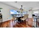 Dining room with view of the waterfront at 940 Monte Cristo Blvd, Tierra Verde, FL 33715