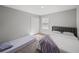 Bedroom with carpet flooring features a bed and natural light at 11232 Bram Bay Ct, San Antonio, FL 33576