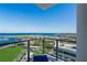 Expansive balcony view capturing city, ocean, and stadium, blending leisure and entertainment at 301 1St Street S # 1901, St Petersburg, FL 33701