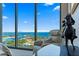 Relaxing living area with stunning water view, comfortable seating, and bright natural light at 301 1St Street S # 1901, St Petersburg, FL 33701