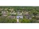 An aerial view of a suburban neighborhood filled with mature trees and various single Gathering homes at 4714 Kemble Ct, Tampa, FL 33624
