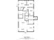 Floorplan for a 1306 sq ft house featuring the kitchen, living room, bathroom, and bedrooms at 8319 N 14Th St, Tampa, FL 33604