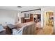 Living room with a charming layout and classic furniture at 1214 Stover Ct, Holiday, FL 34691