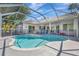 This screened-in pool features ample patio space, perfect for relaxation and enjoying the outdoors at 10218 Garden Alcove Dr, Tampa, FL 33647