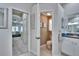 A convenient half bath is located in the hallway, just steps from the main bedroom at 1220 Emerald Hill Way, Valrico, FL 33594
