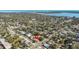 Home is in neighborhood near to large lake. Locator pin shows the location at 1900 17Th S St, St Petersburg, FL 33712