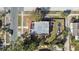 Bird's-eye view of the home's layout, showcasing its roof, yard, and surrounding neighborhood at 1900 17Th S St, St Petersburg, FL 33712