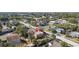 Bird's eye view of the home with locator pin, surrounded by neighborhood and nearby street at 1900 17Th S St, St Petersburg, FL 33712