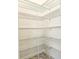 Pantry with installed shelving, providing ample storage at 3367 Janna Grace Way, Land O Lakes, FL 34638