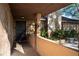 Inviting front porch with stone accents, brick flooring, and a decorative front door at 3416 S 70Th St, Tampa, FL 33619