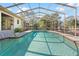 Gorgeous screened-in pool area, ideal for relaxation, entertainment and features an adjacent patio at 8518 Delaware Dr, Weeki Wachee, FL 34607