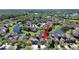 This is an aerial view of the lovely community, showing the ponds and landscaping at 8906 Iron Oak Ave, Tampa, FL 33647