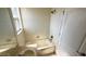 Well-lit bathroom featuring a tub with shower at 8906 Iron Oak Ave, Tampa, FL 33647