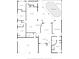 Detailed floorplan showcasing the layout of the home including the pool and screened porch at 9408 Bluebird Dr, Tampa, FL 33647