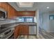 Updated kitchen with stainless appliances and water view at 12055 3Rd E St # 103, Treasure Island, FL 33706
