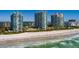 Gorgeous view of beachfront condos with pristine beach, ocean views, and tranquil surroundings at 1560 Gulf Blvd # 1104, Clearwater Beach, FL 33767