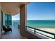 Relaxing condo balcony overlooking the serene ocean view at 1560 Gulf Blvd # 1104, Clearwater Beach, FL 33767