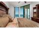 Comfortable bedroom with an ocean view at 1560 Gulf Blvd # 1104, Clearwater Beach, FL 33767