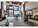 Expansive lobby with ample seating, high ceilings, and incredible ocean views at 1560 Gulf Blvd # 1104, Clearwater Beach, FL 33767