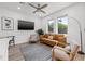 Bright and airy living space with modern furniture, and neutral tones at 2808 N Florida Ave, Tampa, FL 33602